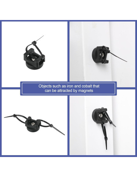 Soporte Magnético para Bridas Yookeer - 10 Piezas, 22 mm