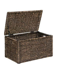Baúl de Mimbre eHemco 76.2x44.5x44.5 cm Lavado Marrón