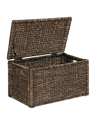 Baúl de Mimbre eHemco 76.2x44.5x44.5 cm Lavado Marrón