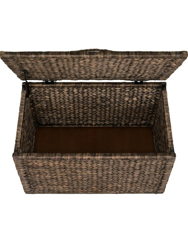 Baúl de Mimbre eHemco 76.2x44.5x44.5 cm Lavado Marrón