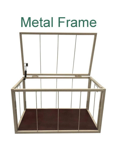 Baúl de Mimbre eHemco 76.2x44.5x44.5 cm Lavado Marrón