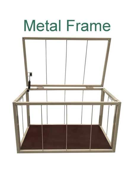 Baúl de Mimbre eHemco 76.2x44.5x44.5 cm Lavado Marrón