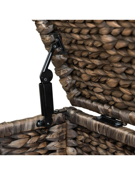 Baúl de Mimbre eHemco 76.2x44.5x44.5 cm Lavado Marrón