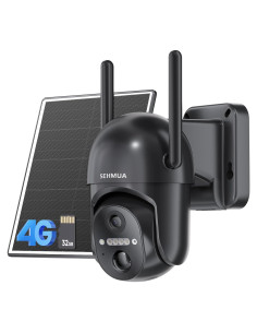 Cámara de Seguridad Solar 4G LTE SEHMUA Inalámbrica 2K