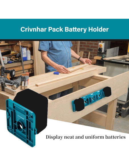 Soporte de Batería Makita 18V Montaje en Pared - Paquete de 10