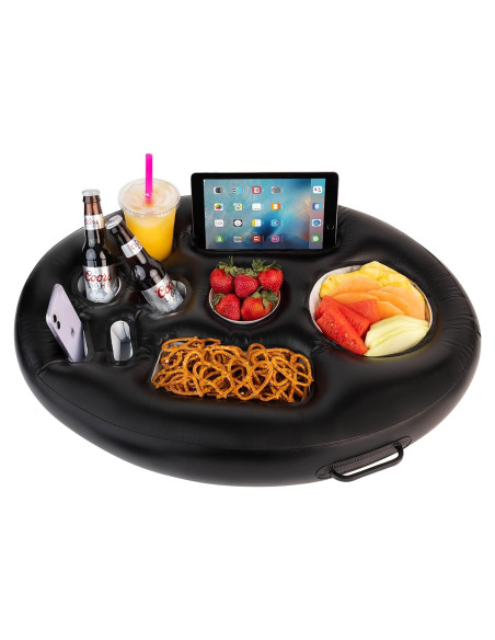 Soporte Inflable para Bebidas Flotante ZONETECH 53x71 cm