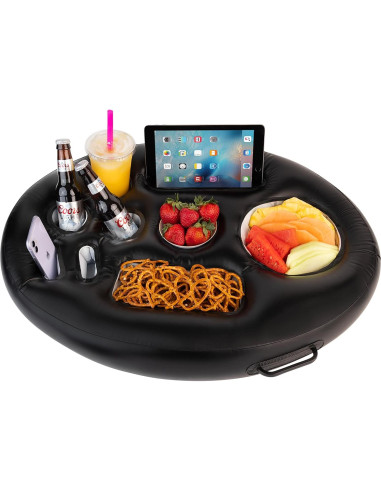 Soporte Inflable para Bebidas Flotante ZONETECH 53x71 cm