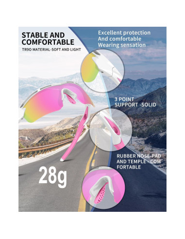 Gafas de sol deportivas Rosemal 7252 polarizadas UV400