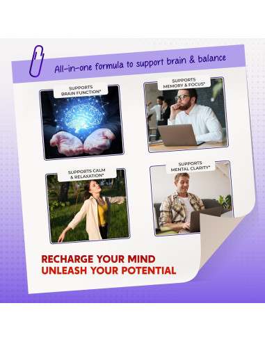 Suplemento Cognitivo PeakPury 150 Cápsulas - Fosfatidilserina, Citicolina, Alpha-GPC