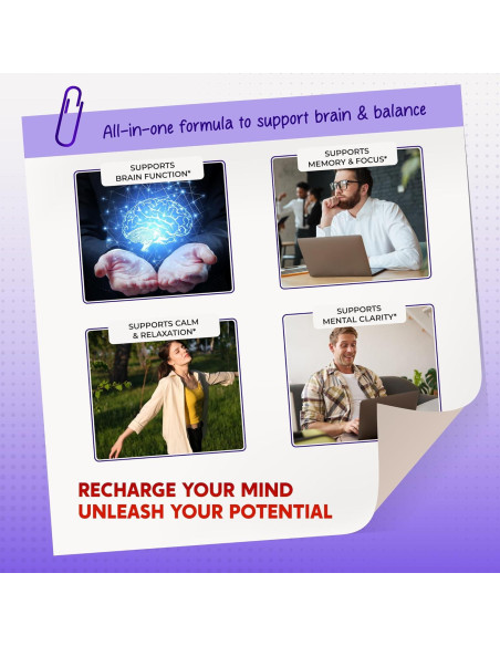 Suplemento Cognitivo PeakPury 150 Cápsulas - Fosfatidilserina, Citicolina, Alpha-GPC