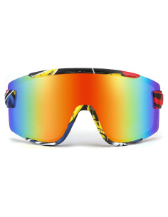 Gafas de Ciclismo FEISEDY UV400 Lentes Espejadas 168mm