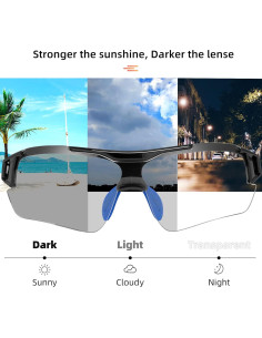 Gafas de sol fotocromáticas RockBros unisex UV protección 2