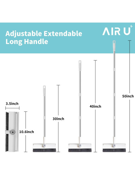Cepillo de Fregado 3 en 1 AIR U+ con Mango Extensible 127 cm