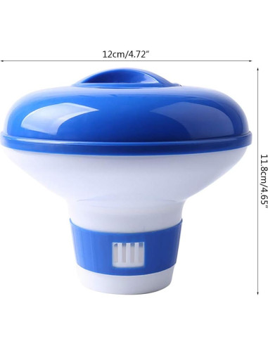 Dispensador Flotante de Cloro MOMU 12cm Ajustable para Piscina