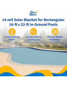 Manta Solar Rectangular Blue Wave 14 Mil 975x487 cm Clara 2