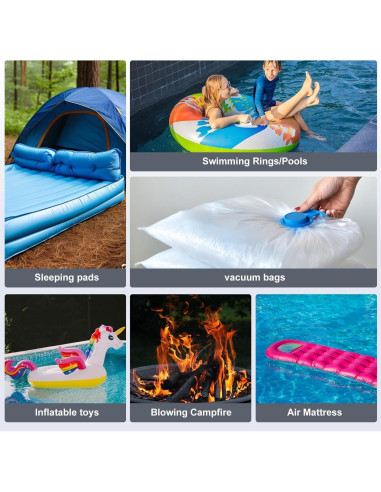 Bomba de aire portátil Motorenbau 1600mAh inflado rápido