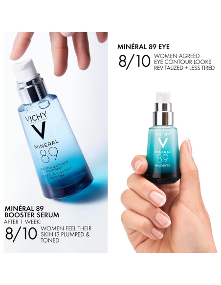 Suero para Ojos Vichy Mineral 89 con Ácido Hialurónico y Cafeína
