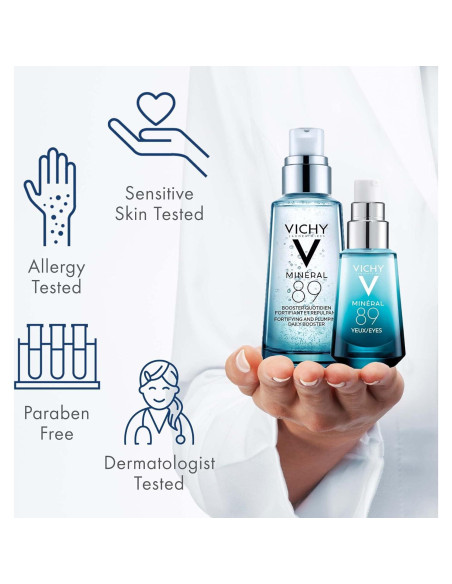 Suero para Ojos Vichy Mineral 89 con Ácido Hialurónico y Cafeína