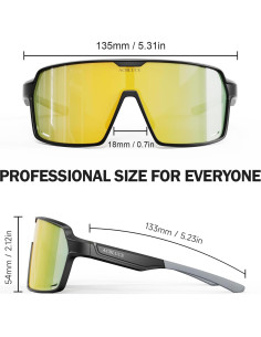 Gafas de Ciclismo ACBLUCE Kc04-09 UV400 Irrompibles 2