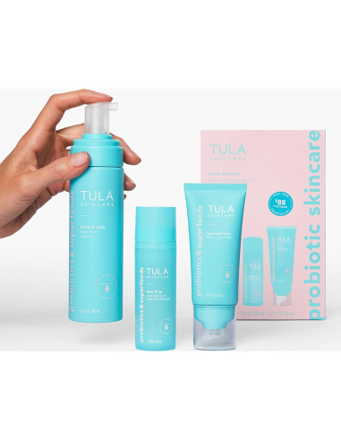 Kit de Cuidado de Piel TULA Héroes del Acné Nivel 3 - 3 Piezas