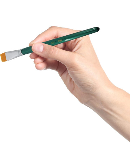 Pincel Plano para Pintura Facial Kraze FX 19 mm - Profesional