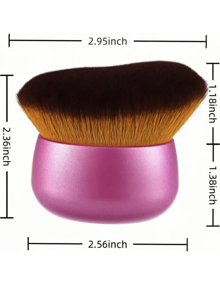 Brocha Kabuki Blend & Blur 75mm Rosa - Maquillaje Corporal y Autobronceador