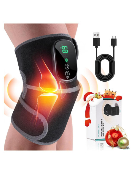 Masajeador de Rodilla Calentado HOMRELEXA 3 en 1 Inalámbrico