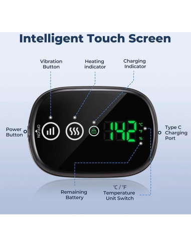 Masajeador de Rodilla Calentado HOMRELEXA 3 en 1 Inalámbrico