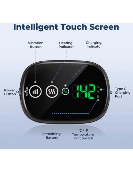 Masajeador de Rodilla Calentado HOMRELEXA 3 en 1 Inalámbrico