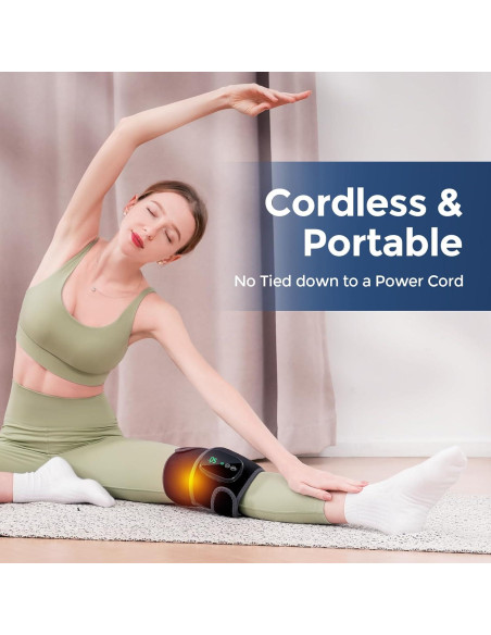 Masajeador de Rodilla Calentado HOMRELEXA 3 en 1 Inalámbrico