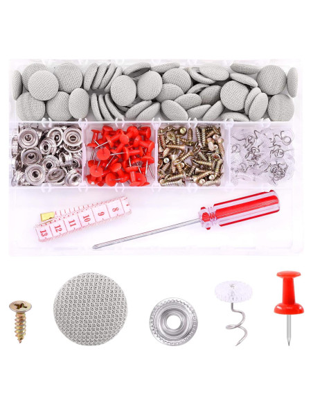 Kit de Reparación de Techo de Automóvil Swpeet 272 Piezas Gris