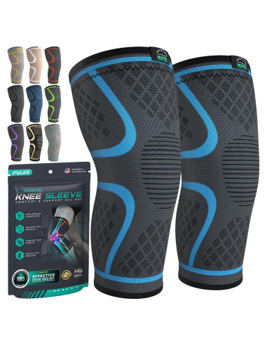 Fajas de Compresión para Rodilla Modvel - Paquete de 2 - Alivio Dolor