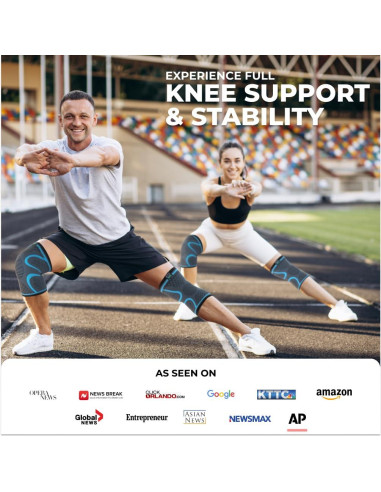 Fajas de Compresión para Rodilla Modvel - Paquete de 2 - Alivio Dolor