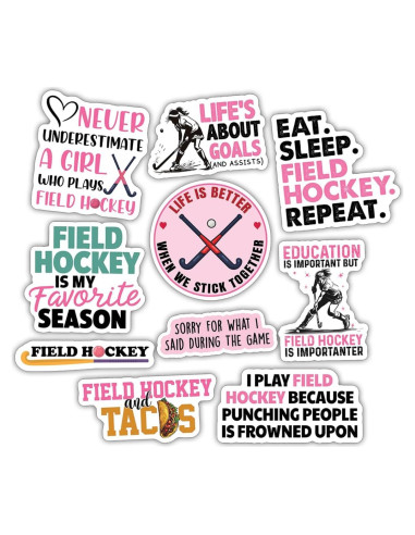 Calcomanías de Hockey sobre Césped TAYTA - 10 Piezas 5 cm