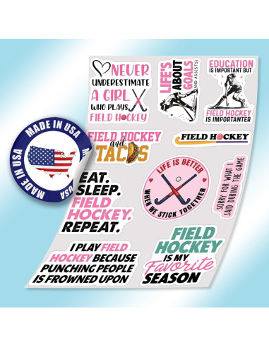 Calcomanías de Hockey sobre Césped TAYTA - 10 Piezas 5 cm