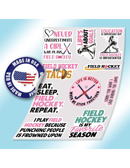 Calcomanías de Hockey sobre Césped TAYTA - 10 Piezas 5 cm