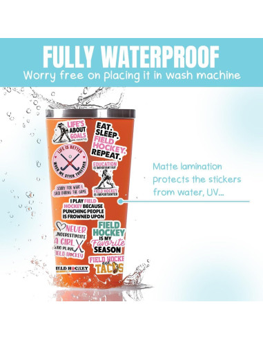 Calcomanías de Hockey sobre Césped TAYTA - 10 Piezas 5 cm