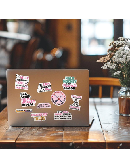 Calcomanías de Hockey sobre Césped TAYTA - 10 Piezas 5 cm