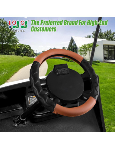 Funda de Volante 10L0L para Carro de Golf 33 cm Antideslizante