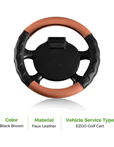 Funda de Volante 10L0L para Carro de Golf 33 cm Antideslizante