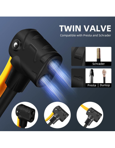 Bomba de Aire Portátil TOOLITIN para Bicicletas y Pelotas