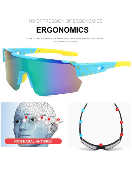 Gafas Deportivas ZJMZZM Tyj Polarizadas UV400 Unisex