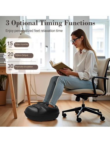 Masajeador de pies Shiatsu CuPiLo CPL-5555 con calor y compresión