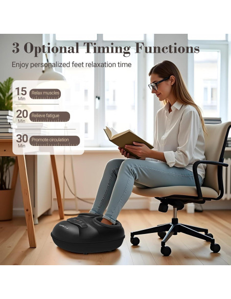 Masajeador de pies Shiatsu CuPiLo CPL-5555 con calor y compresión