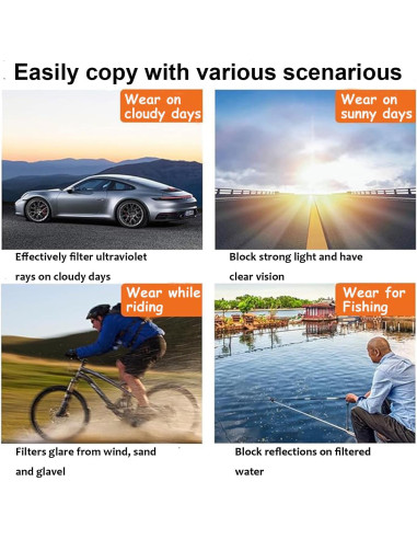 Gafas Deportivas ZJMZZM Tyj Polarizadas UV400 Unisex