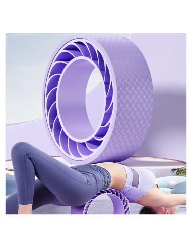Rueda de Estiramiento de Espalda CHNApin L - 32cm Púrpura