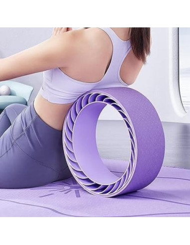 Rueda de Estiramiento de Espalda CHNApin L - 32cm Púrpura