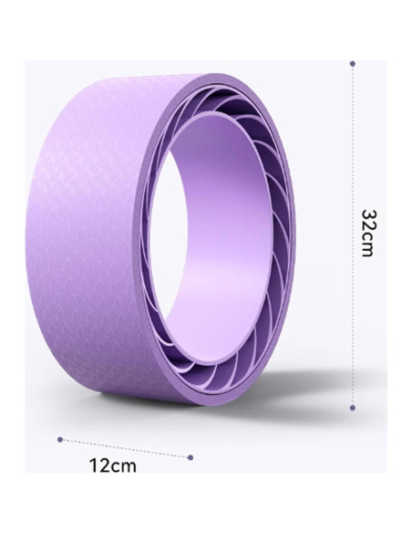 Rueda de Estiramiento de Espalda CHNApin L - 32cm Púrpura