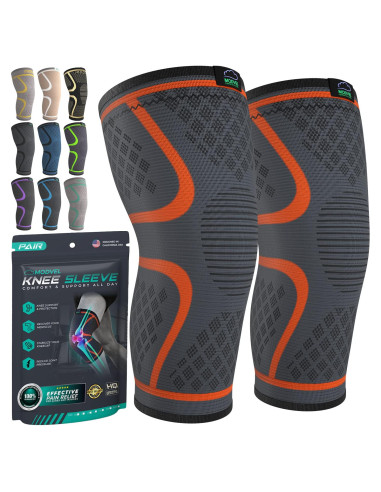 Fajas de Compresión para Rodilla Modvel - Paquete de 2, Alivio Dolor