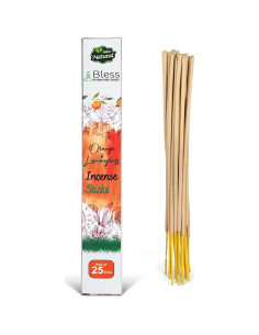 Incienso Natural Bless International Naranja y Lemongrass 25 Palitos 2